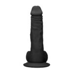 REALROCK 10'' Realistic Dong with Balls - Black - Black 25.4 cm Dong - Image 7