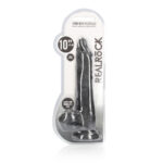 REALROCK 10'' Realistic Dong with Balls - Black - Black 25.4 cm Dong - Image 9