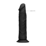 REALROCK 8'' Realistic Dildo - Black 20.3 cm Dong - Image 4