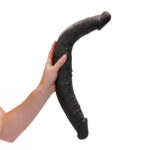 REALROCK 18'' Double Dildo - Black - Black 46 cm Double Dong - Image 2