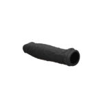 REALROCK 6'' Realistic Penis Sleeve - Black - Black 15.2 cm Penis Extension Sleeve - Image 6