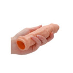 REALROCK 6'' Realistic Penis Sleeve - Flesh 15.2 cm Penis Extension Sleeve - Image 3