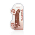 REALROCK 8'' Realistic Penis Extender with Rings - Tan - Tan 20.3 cm Penis Extension Sleeve - Image 9