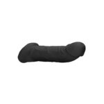 REALROCK 9'' Realistic Penis Extender with Rings - Black - Black 22.9 cm Penis Extension Sleeve - Image 6
