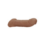 REALROCK 9'' Realistic Penis Extender with Rings - Tan - Tan 22.9 cm Penis Extension Sleeve - Image 6