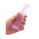 REALROCK Non Realistic Dildo With Suction Cup - 13.5 cm - Pink 13.5 cm Dong - Image 2