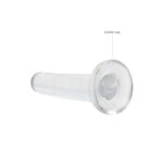 REALROCK Non Realistic Dildo With Suction Cup - 13.5 cm - Clear 13.5 cm Dong - Image 4