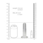 REALROCK Non Realistic Dildo With Suction Cup - 13.5 cm - Clear 13.5 cm Dong - Image 5