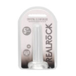 REALROCK Non Realistic Dildo With Suction Cup - 13.5 cm - Clear 13.5 cm Dong - Image 6