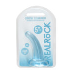 REALROCK Non Realistic Dildo With Suction Cup - 11.5 cm - Blue - Blue 11.5 cm Curved Pegging Dong - Image 6