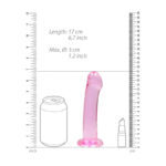 REALROCK Non Realistic Dildo With Suction Cup - 17 cm - Pink 17 cm Dong - Image 5