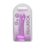 REALROCK Non Realistic Dildo With Suction Cup - 17 cm - Purple 17 cm Dong - Image 6