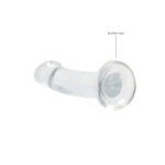 REALROCK Non Realistic Dildo With Suction Cup - 17 cm - Clear 17 cm Dong - Image 4