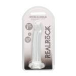 REALROCK Non Realistic Dildo With Suction Cup - 17 cm - Clear 17 cm Dong - Image 6