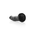 REALROCK Realistic Slim Dildo without Balls - 15.5 cm - Black 15.5 cm (6'') Dong - Image 6