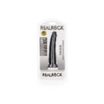 REALROCK Realistic Slim Dildo without Balls - 15.5 cm - Black 15.5 cm (6'') Dong - Image 7