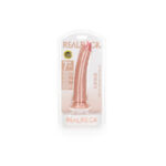 REALROCK Realistic Slim Dildo with Suction Cup - 18cm - Flesh 18 cm (7'') Dong - Image 7