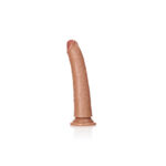 REALROCK Realistic Slim Dildo with Suction Cup - 18cm - Tan 18 cm (7'') Dong - Image 5