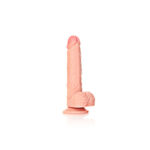 REALROCK Straight Realistic Dildo with Balls - 20.5 cm - Flesh 20.5 cm (8'') Dong - Image 4