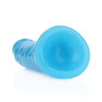 REALROCK 15.5 cm Slim Glow in the Dark Neon - Blue - Glow in Dark Blue 15.5 cm (6'') Dong - Image 7