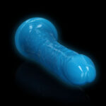REALROCK 29 cm Slim Glow in the Dark Neon - Blue - Glow in Dark Blue 29 cm (11'') Dong - Image 3