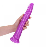 REALROCK 29 cm Slim Glow in the Dark Neon - Purple - Glow in Dark Purple 29 cm (11'') Dong - Image 2