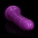 REALROCK 29 cm Slim Glow in the Dark Neon - Purple - Glow in Dark Purple 29 cm (11'') Dong - Image 3