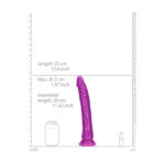 REALROCK 29 cm Slim Glow in the Dark Neon - Purple - Glow in Dark Purple 29 cm (11'') Dong - Image 8