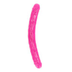 REALROCK 38 cm Double Dong Glow - Pink - Pink 38 cm (15'') Double Dong - Image 4