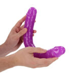 REALROCK 38 cm Double Dong Glow - Purple - Purple 38 cm (15'') Double Dong - Image 2