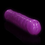 REALROCK 38 cm Double Dong Glow - Purple - Purple 38 cm (15'') Double Dong - Image 3