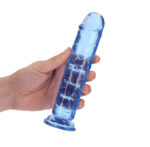 REALROCK 18 cm Straight Dildo - Blue - Blue 18 cm (7'') Dong - Image 2