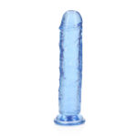 REALROCK 18 cm Straight Dildo - Blue - Blue 18 cm (7'') Dong - Image 3