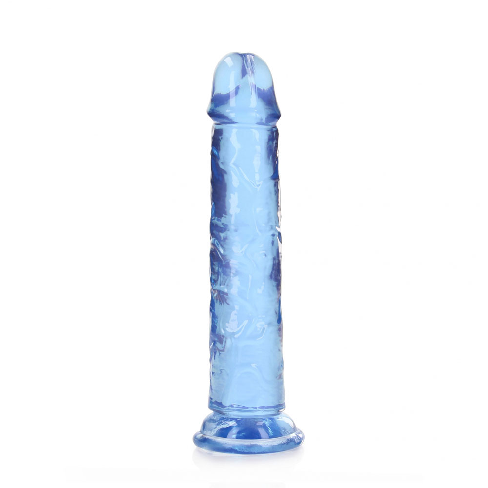 REALROCK 18 cm Straight Dildo - Blue - Blue 18 cm (7'') Dong - Image 5