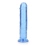 REALROCK 20 cm Straight Dildo - Blue - Blue 20 cm (8'') Dong - Image 3