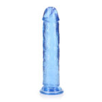 REALROCK 20 cm Straight Dildo - Blue - Blue 20 cm (8'') Dong - Image 4