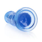 REALROCK 20 cm Straight Dildo - Blue - Blue 20 cm (8'') Dong - Image 6