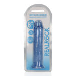 REALROCK 20 cm Straight Dildo - Blue - Blue 20 cm (8'') Dong - Image 8