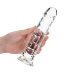 REALROCK 20 cm Straight Dildo - Transparent - Clear 20 cm (8'') Dong - Image 2
