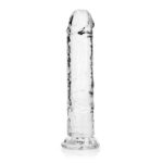 REALROCK 20 cm Straight Dildo - Transparent - Clear 20 cm (8'') Dong - Image 4