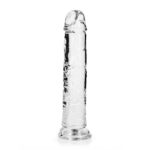 REALROCK 20 cm Straight Dildo - Transparent - Clear 20 cm (8'') Dong - Image 5