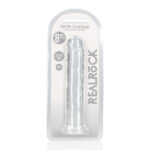 REALROCK 20 cm Straight Dildo - Transparent - Clear 20 cm (8'') Dong - Image 8