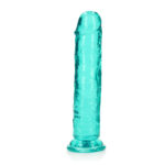 REALROCK 20 cm Straight Dildo - Turquoise - Turquoise 20 cm (8'') Dong - Image 3