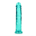 REALROCK 20 cm Straight Dildo - Turquoise - Turquoise 20 cm (8'') Dong - Image 4