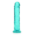 REALROCK 20 cm Straight Dildo - Turquoise - Turquoise 20 cm (8'') Dong - Image 5