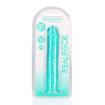 REALROCK 20 cm Straight Dildo - Turquoise - Turquoise 20 cm (8'') Dong - Image 8