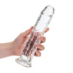 REALROCK 25 cm Straight Dildo - Clear - Clear 25 cm (10'') Dong - Image 2