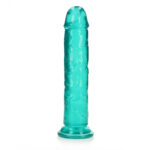 REALROCK 25 cm Straight Dildo - Turquoise - Turquoise 25 cm (10'') Dong - Image 4