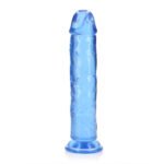 REALROCK 28 cm Straight Dildo - Blue - Blue 28 cm (10'') Dong - Image 4