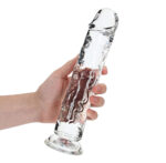 REALROCK 28 cm Straight Dildo - Transparent - Clear 28 cm (10'') Dong - Image 2